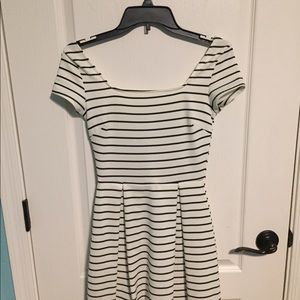 Slight off shoulder mini dress